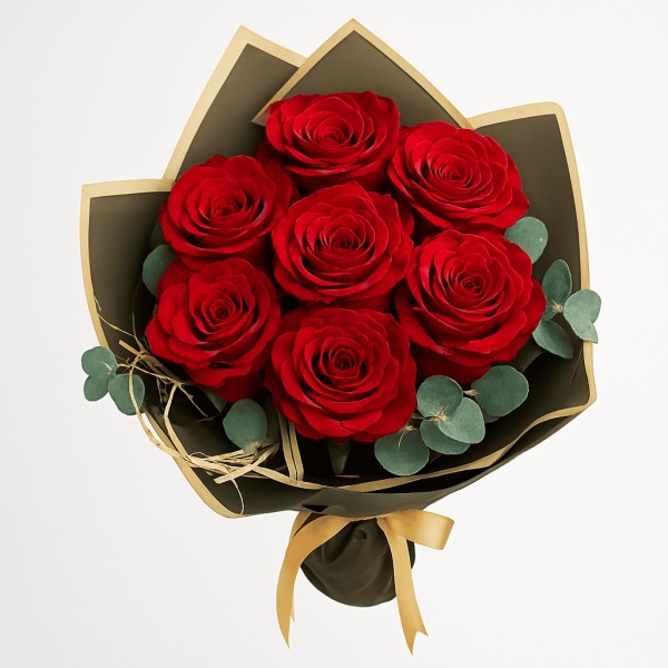 7'li Kırmızı Gül Buketi