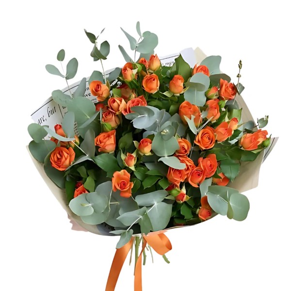 Turuncu Çardak Gül Buketi