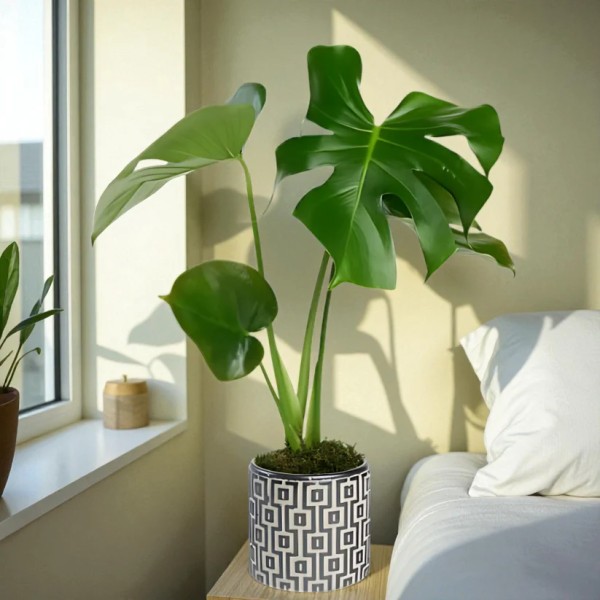 Kare Beton Saksıda Monstera