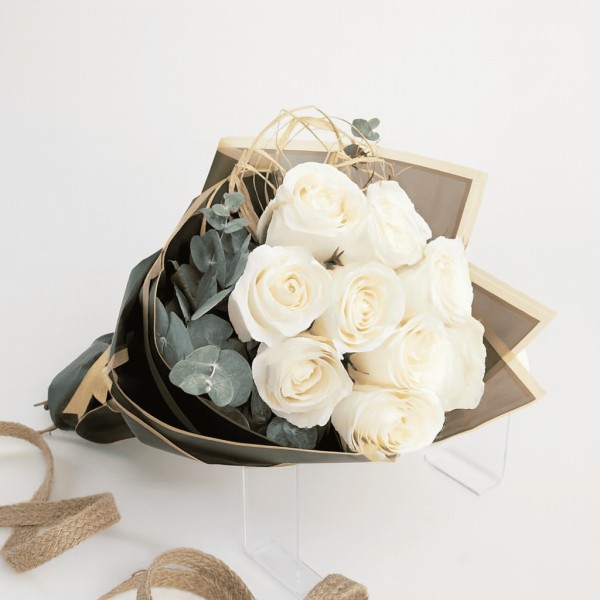 7'li Beyaz Gül Buketi
