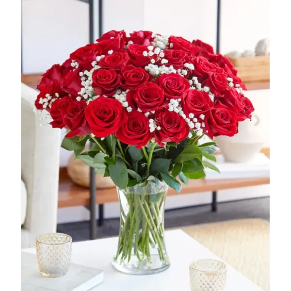 Vazoda 35 Kırmızı Gül
