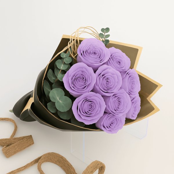 7'li Lila Gül Buketi